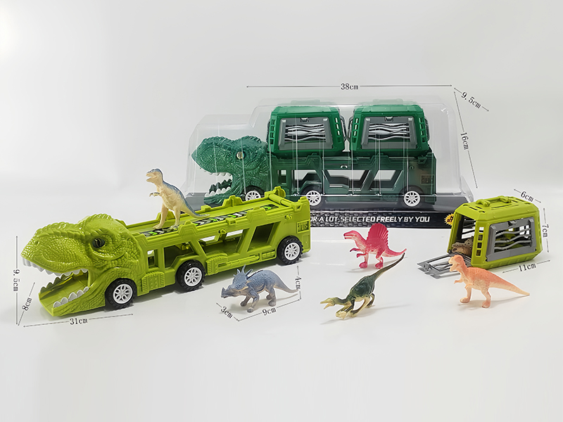 Slide Dinosaur Trailer+PVC Dinosaur Cages
