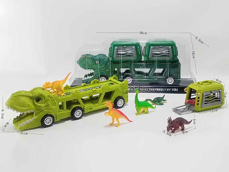 Slide Dinosaur Trailer+PVC Dinosaur Cages