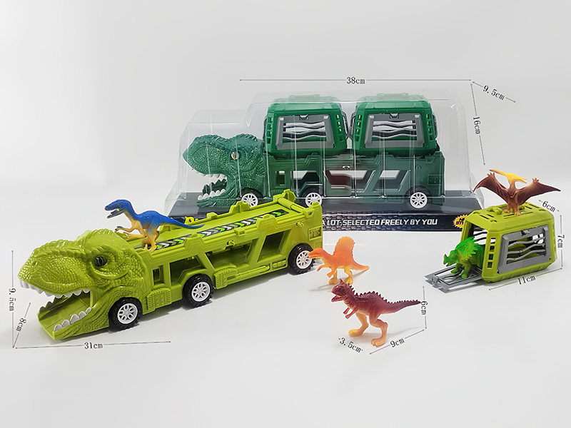 Slide Dinosaur Trailer+PVC Dinosaur Cages