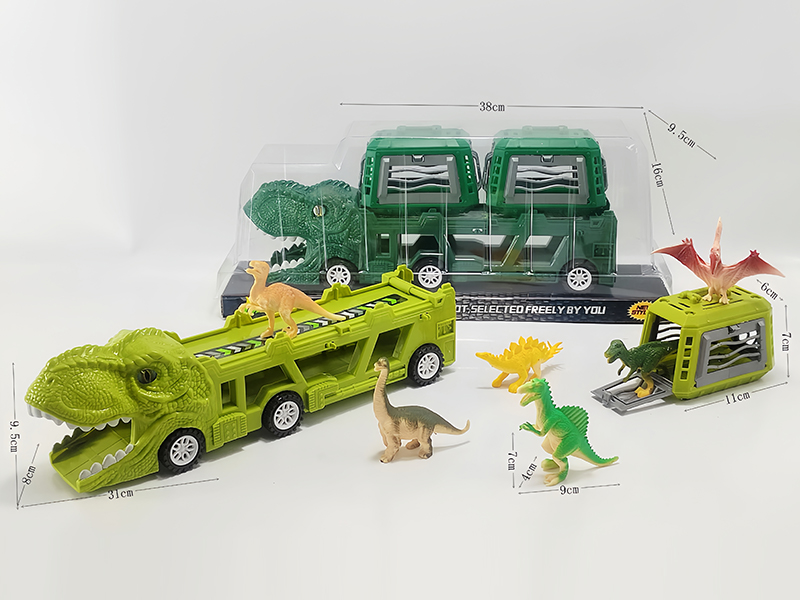 Slide Dinosaur Trailer+PVC Dinosaur Cages