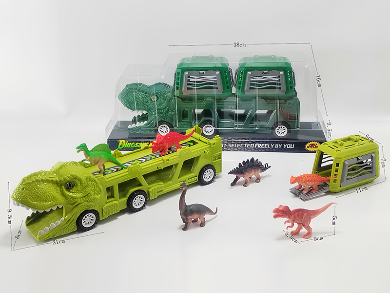 Slide Dinosaur Trailer+PVC Dinosaur Cages
