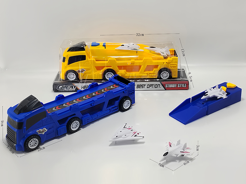 Slide Tow Truck+Catapult+2PCS Slide Aircraft