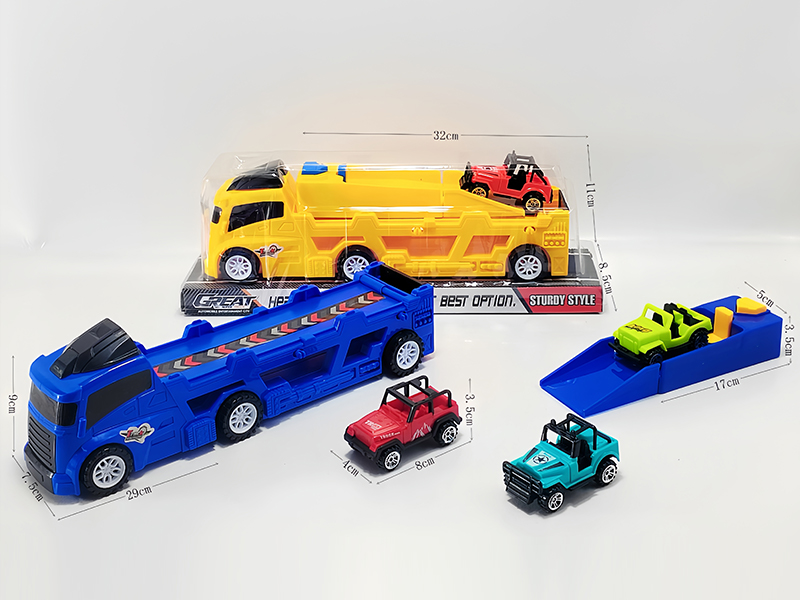 Slide Tow Truck+Catapult+1PCS Slide Vehicle