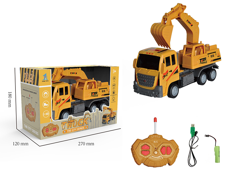 4-Channel Remote Control Engineering Truck With Light