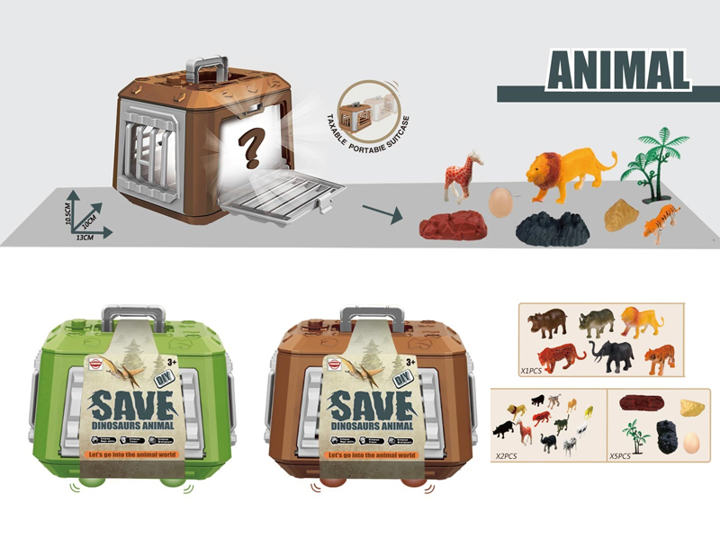 Slide Animal Cage Set