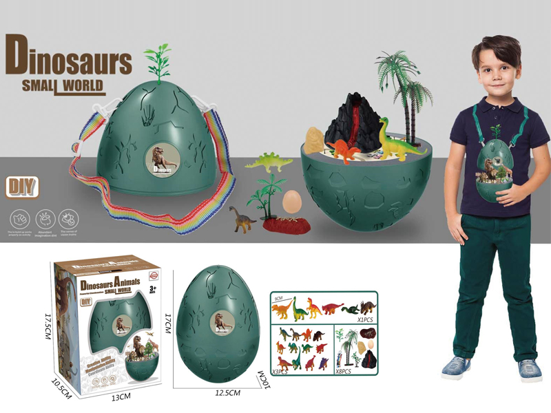 Dinosaur Scene Backpack Egg