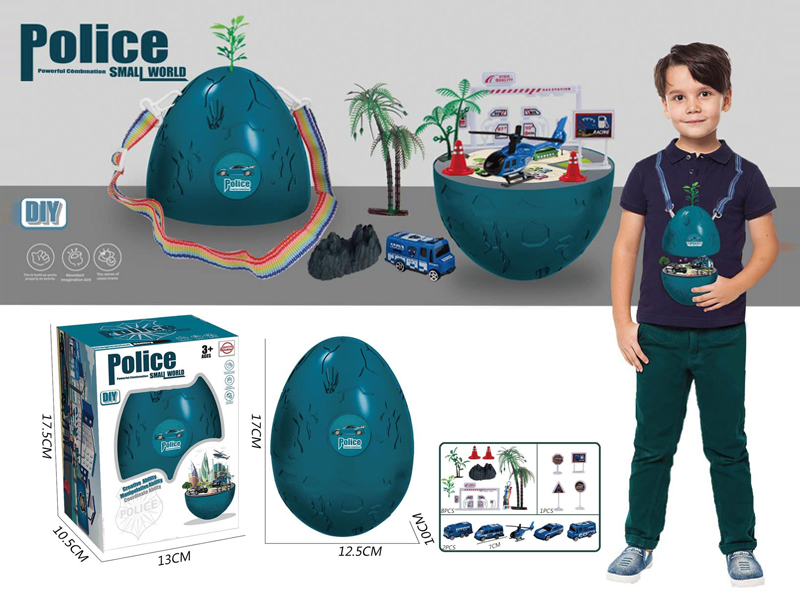 Slide Police Scene Backpack Egg