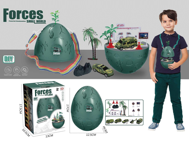 Slide Military Scene Backpack Egg