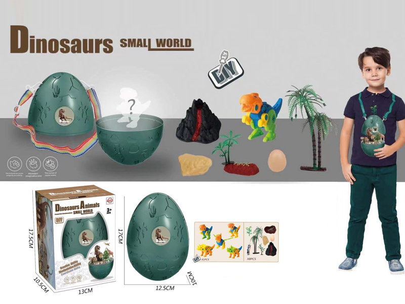 DIY Dinosaur Scene Backpack Egg