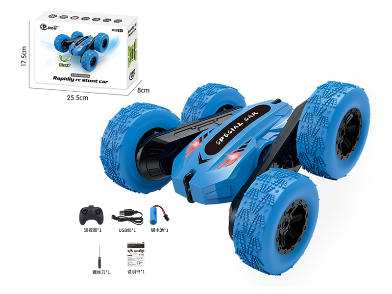 R/C Double Sided Stunt Single Four Wheeled Vehicle