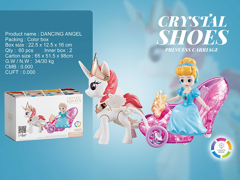 B/O Crystal Shoes Princess Carriage