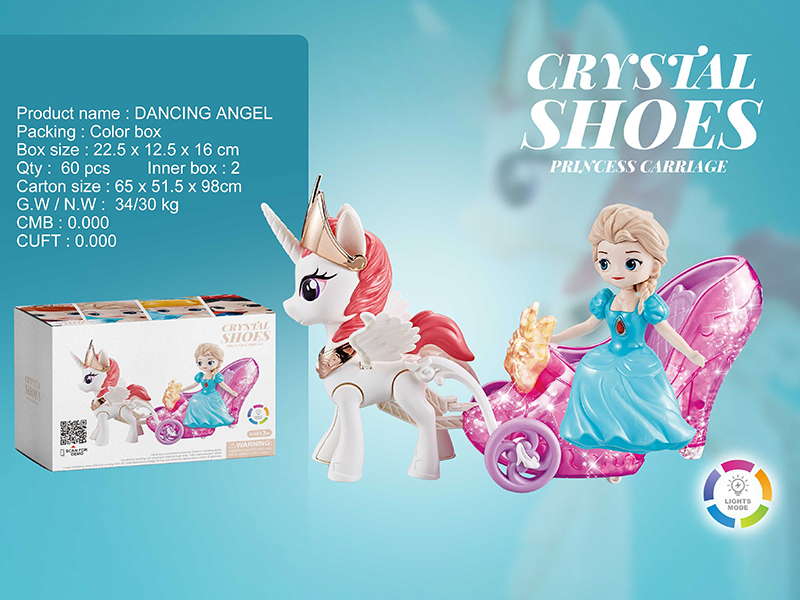 B/O Crystal Shoes Princess Carriage