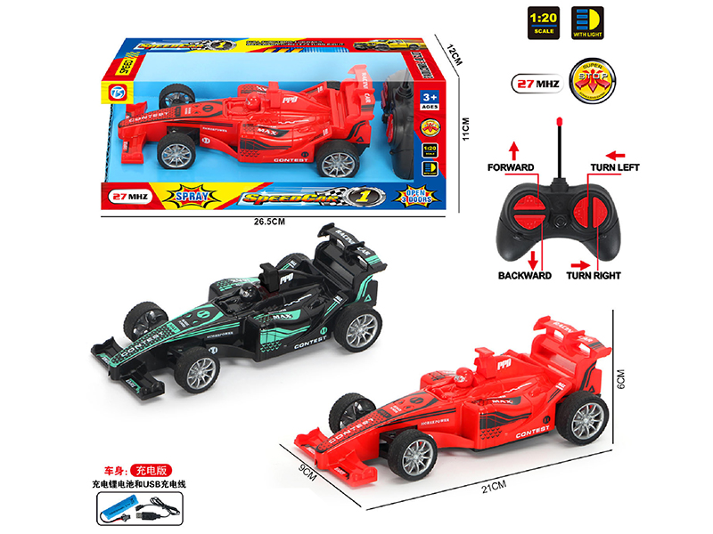 27Mhz 4-Channel Remote Control F1 Equation Car