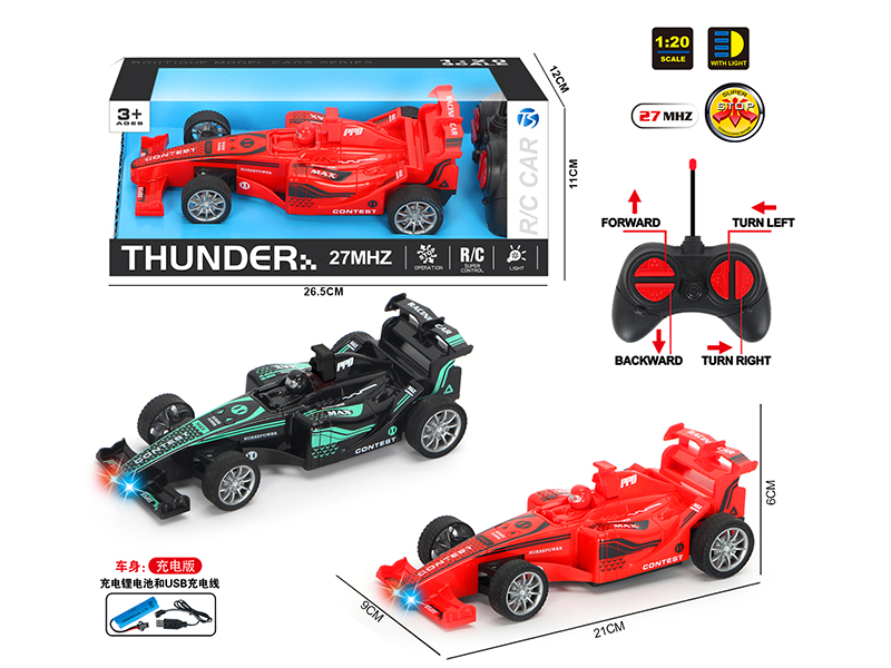 27Mhz 4-Channel Remote Control F1 Equation Car With Light