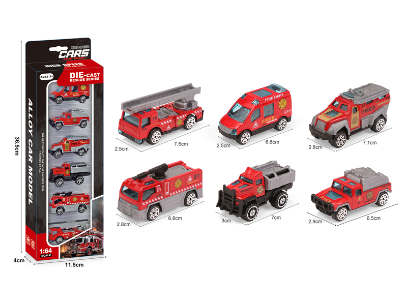 Alloy Slide Fire Truck