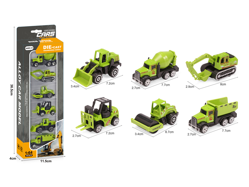 Alloy Slide Green Farmer's Car