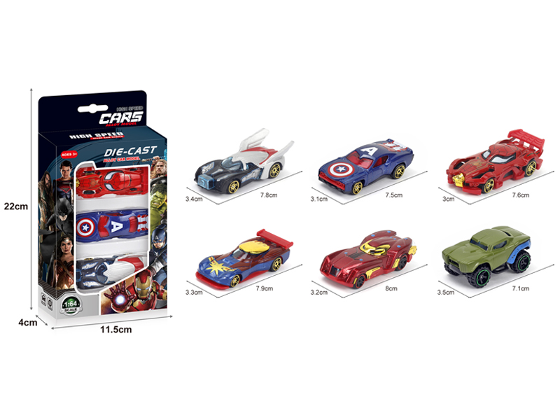 Alloy Slide The Avengers 3PCS