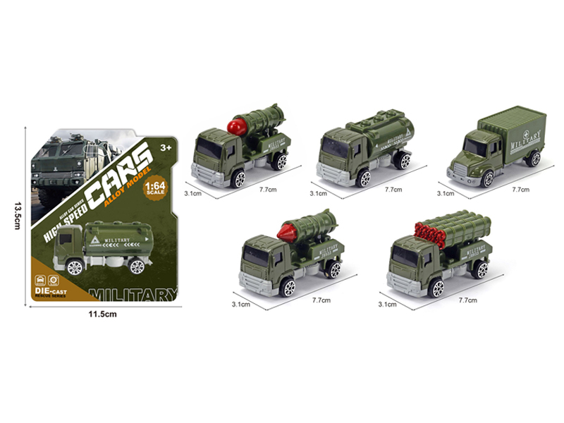 Alloy Slide Military Vehicles