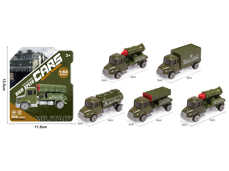 Alloy Slide Military Vehicles