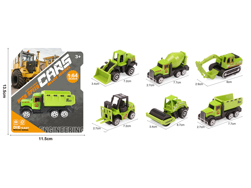 Alloy Slide Green Farmer's Car