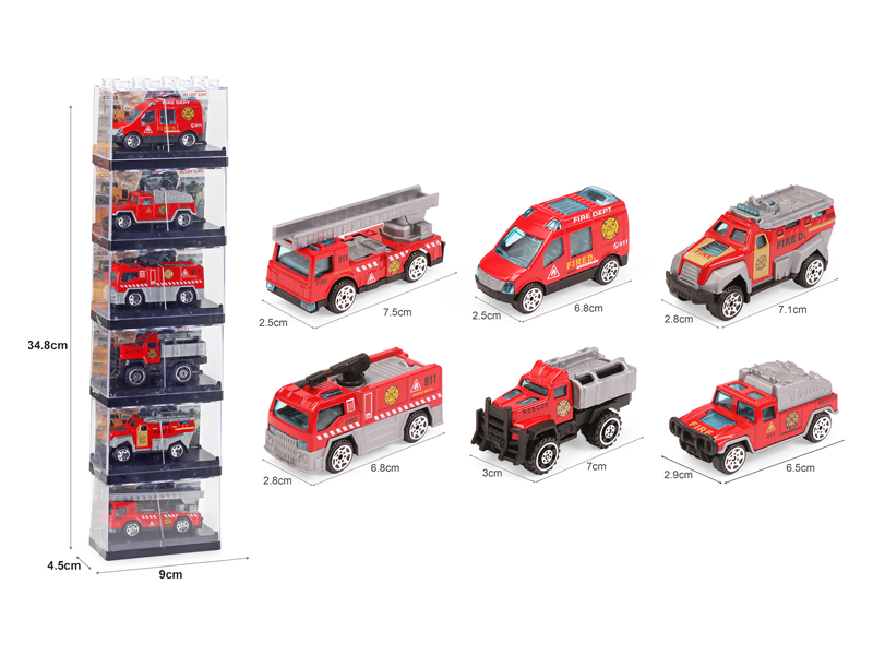 Alloy Slide Fire Truck