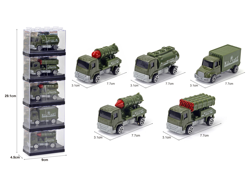 Alloy Slide Military Vehicles
