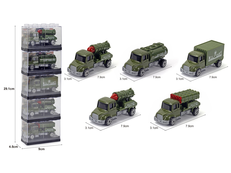 Alloy Slide Military Vehicles