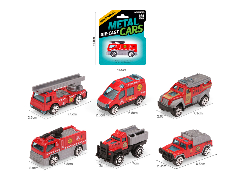 Alloy Slide Fire Truck