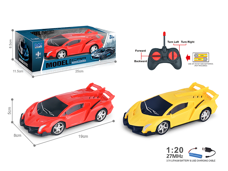 27Mhz 1:20 Lamborghini 4-Channel Remote Control Car(Included Batteries)
