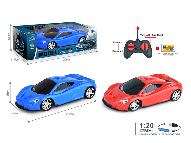 27Mhz 1:20 McLaren 4-Channel Remote Control Car(Included Batteries)