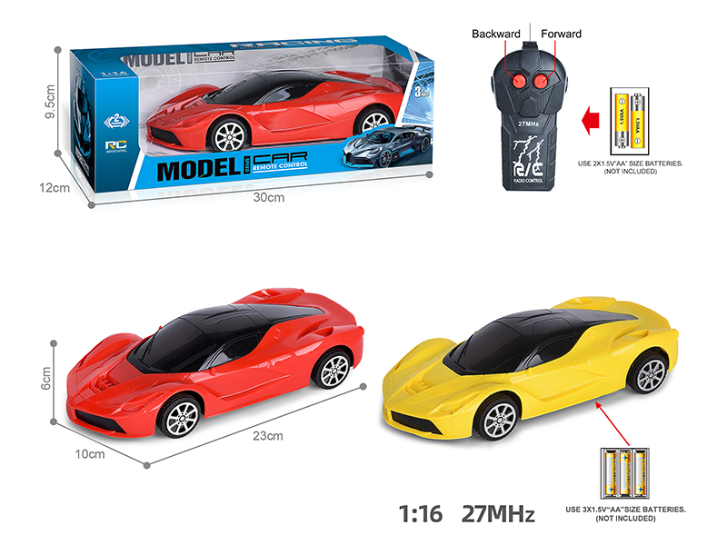 27Mhz 1:16 Ferrari 2-Channel Remote Control Car(Not Included Batteries)