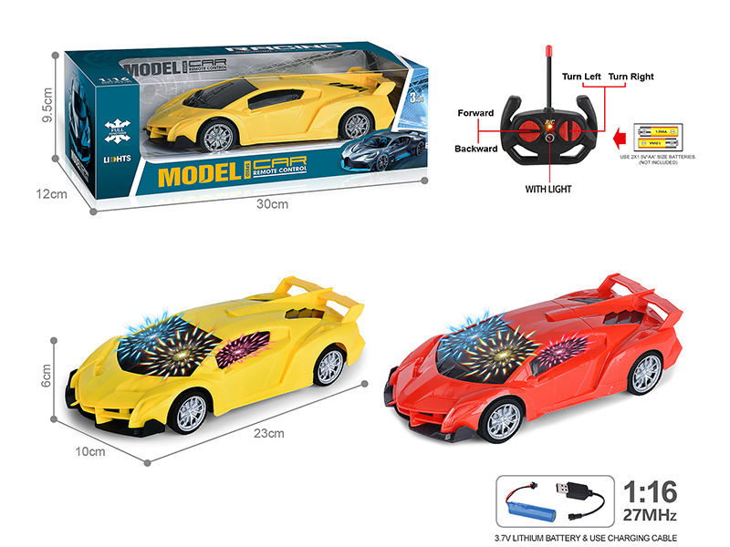 27Mhz 1:16 Lamborghini 4-Channel Remote Control Car With 3D Light(Included Batteries)