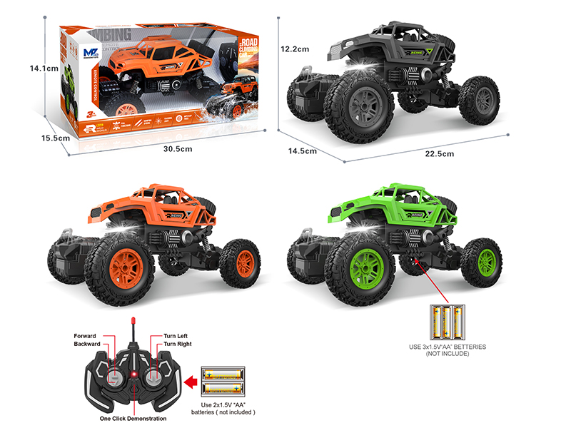 27Mhz 1:16 5-Channel Remote Control Climbing Car With Lights,Spray,Automatic Demonstration Function(Not Included Batteries)