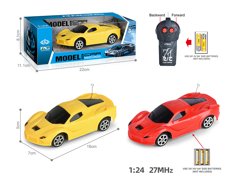 27Mhz 1:24 Ferrari 2-Channel Remote Control Car(Not Included Batteries)