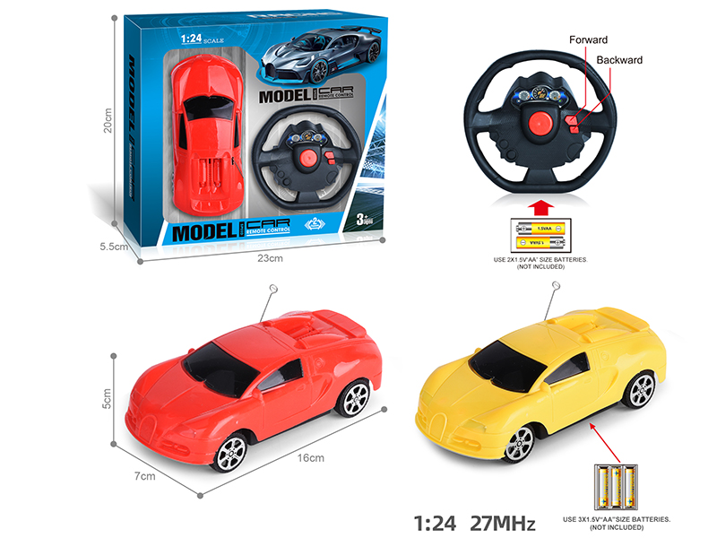 27Mhz 1:24 Bugatti 2-Channel Remote Control Car(Not Included Batteries)