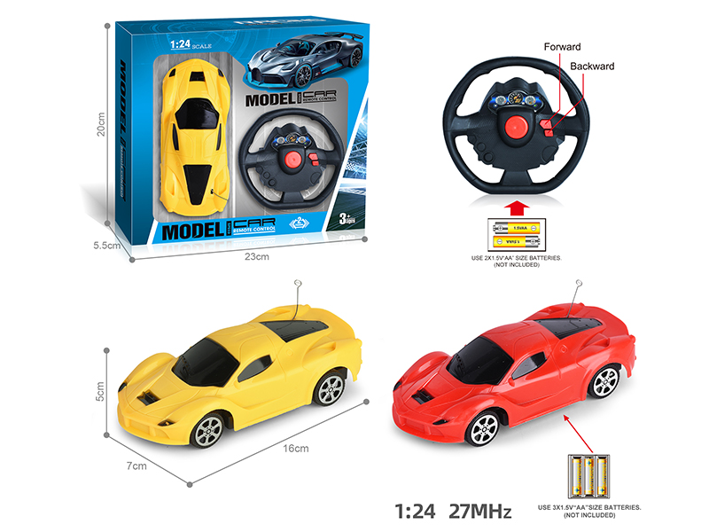 27Mhz 1:24 Ferrari 2-Channel Remote Control Car(Not Included Batteries)