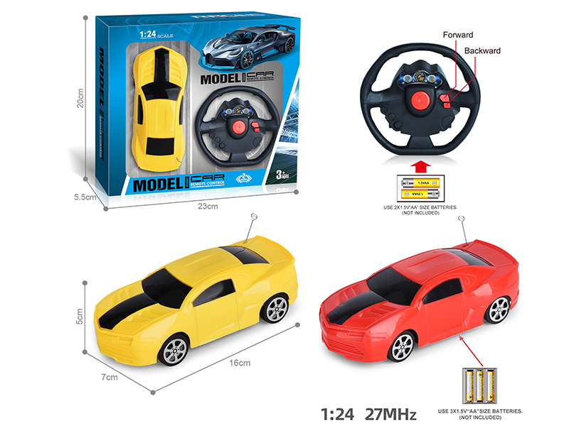 27Mhz 1:24 Bumblebee 2-Channel Remote Control Car(Not Included Batteries)