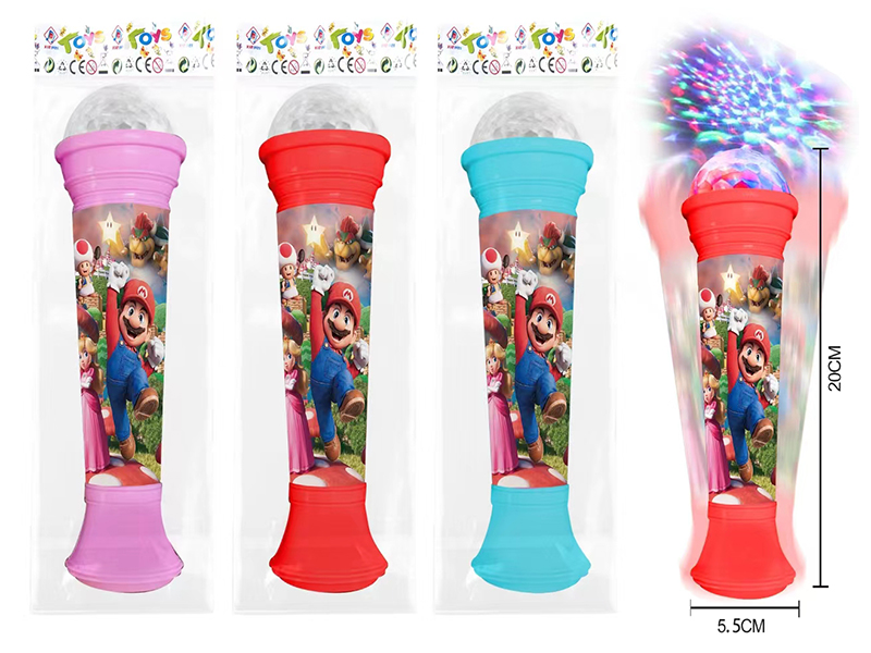 Mario Microphone With Flash Lights