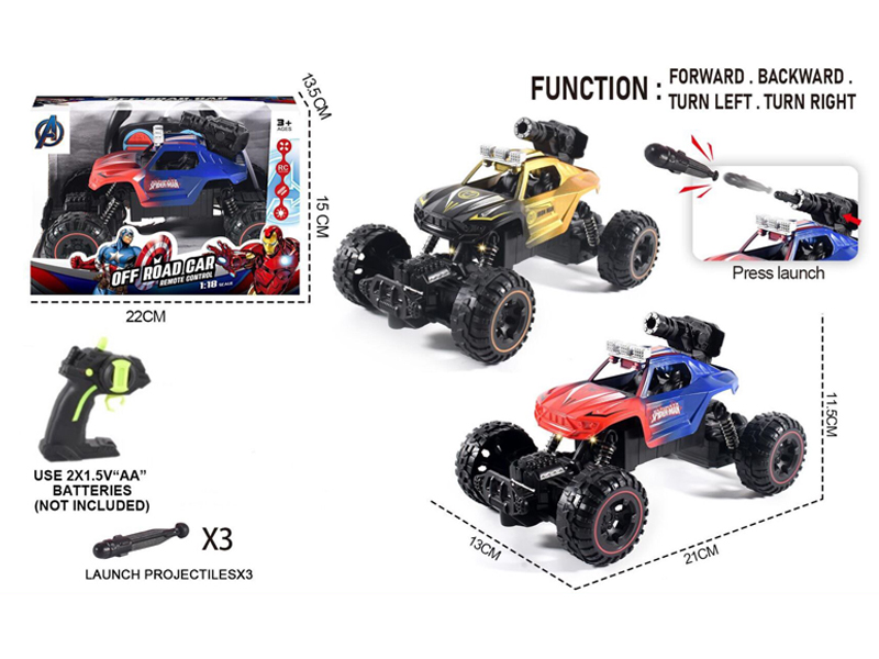 1:18 R/C Avengers Bomber Car