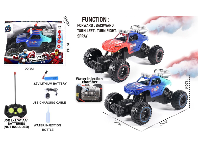 1:18 R/C Avenger Alliance Spray Car