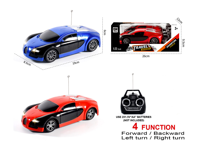 1:22 R/C Bugatti Car