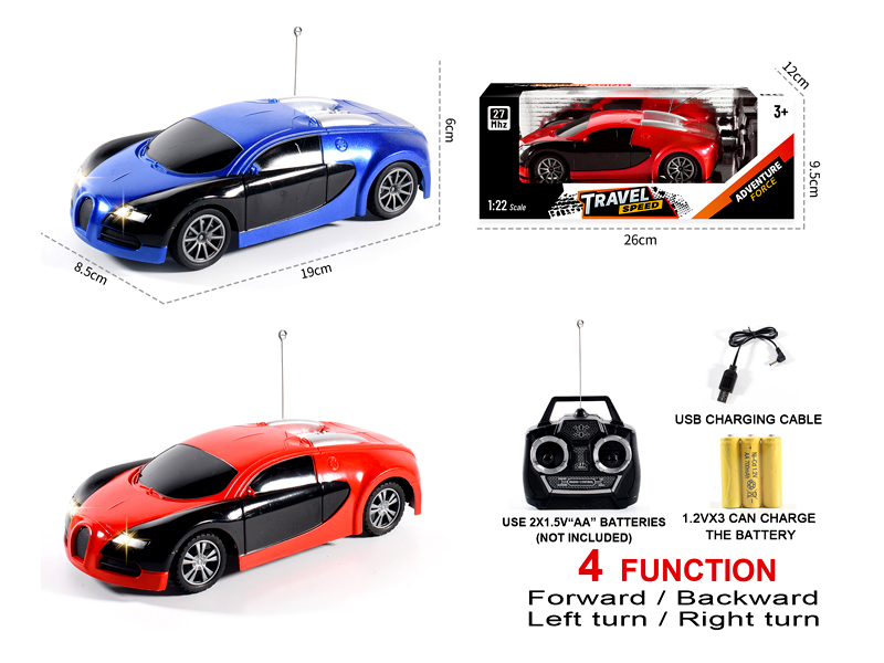 1:22 R/C Bugatti Car
