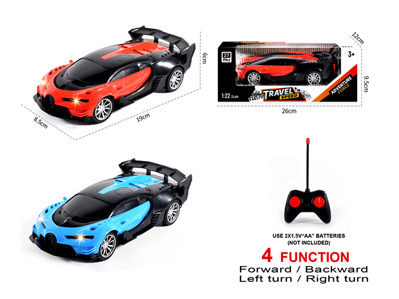 1:22 4CH R/C Bugatti Car