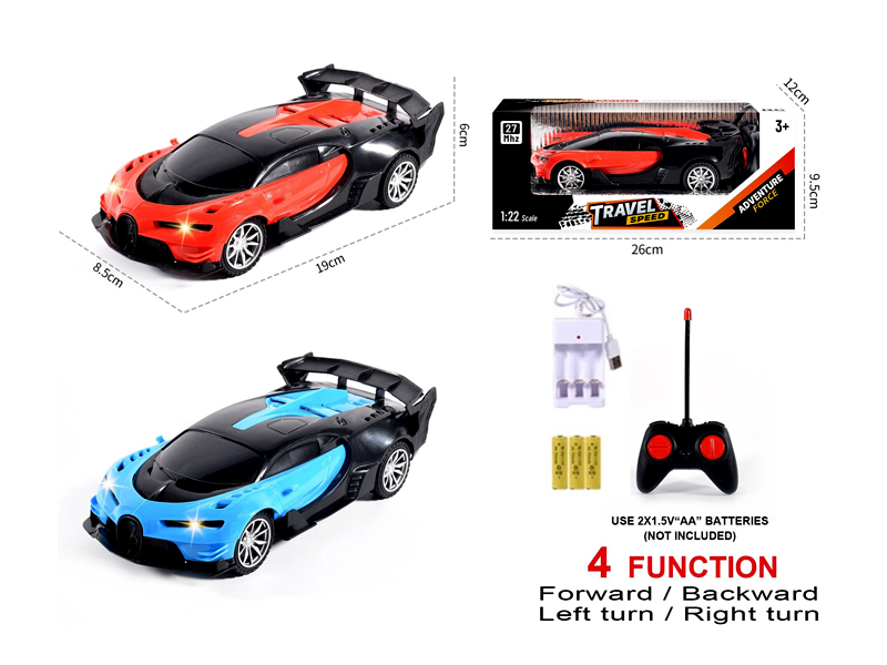 1:22 4CH R/C Bugatti Car
