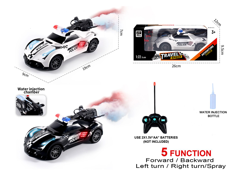 1:22 R/C Spray Racing Police Car