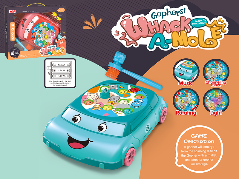 Whack A Mole(Rotating/Lights/Music)