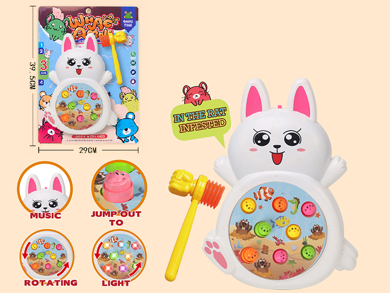 Rabbit Whack-A-Mole(Rotating/Lights/Music)