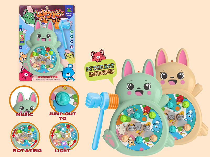 Rabbit Whack-A-Mole(Rotating/Lights/Music)