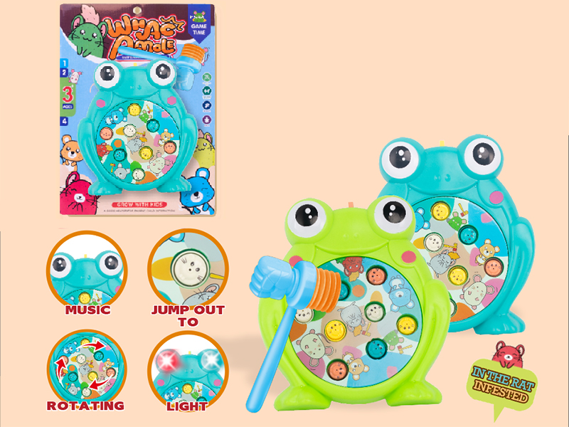 Cute Frog Whack-A-Mole(Rotating/Lights/Music)