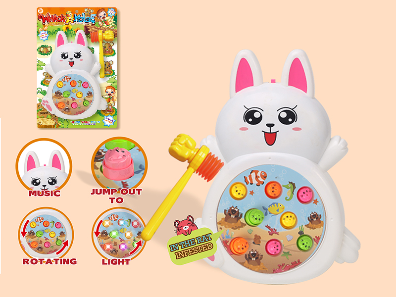Rabbit Whack-A-Mole(Rotating/Lights/Music)